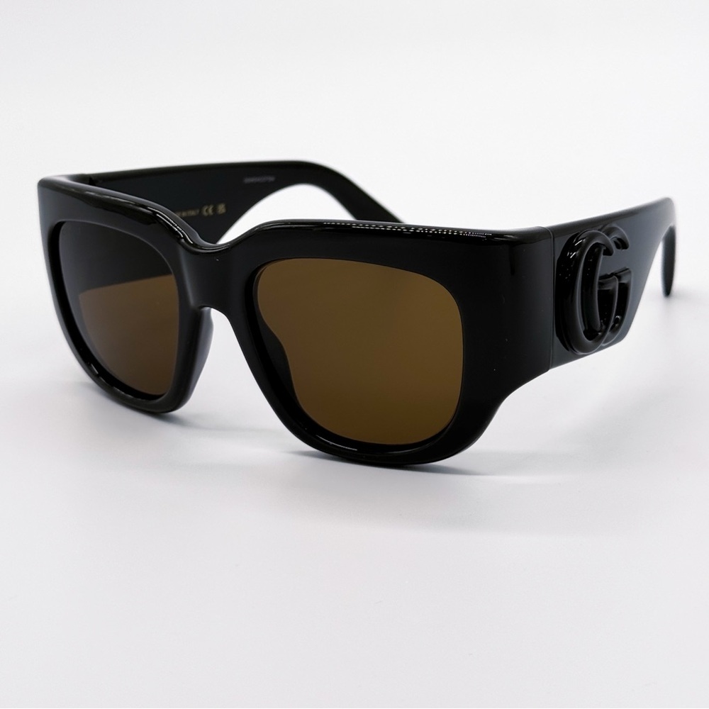 NEW GUCCI GG1545S 002 OVERSIZED BROWN WOMEN SUNGLASSES GUCCI - Picture 3 of 9